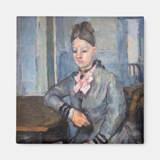 Paul Cezanne - Madame Cezanne Leaning an einem Tis Magnet (Vorne)