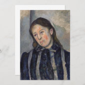 Paul Cezanne - Madame Cezanne mit Loosened Hair Einladung (Vorne/Hinten)