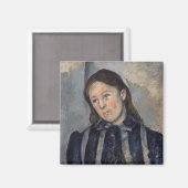 Paul Cezanne - Madame Cezanne mit Loosened Hair Magnet (Vorderseite/Rückseite)