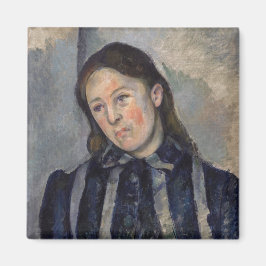Paul Cezanne - Madame Cezanne mit Loosened Hair Magnet