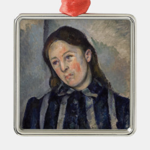 Paul Cezanne - Madame Cezanne mit Loosened Hair Ornament Aus Metall