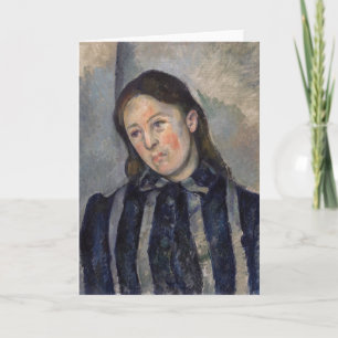 Paul Cezanne - Madame Cezanne mit offenem Haar Karte