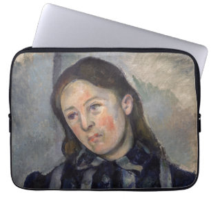 Paul Cezanne - Madame Cezanne mit offenem Haar Laptopschutzhülle