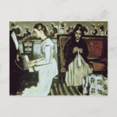 Paul Cezanne | Mädchen am Klavier , 1868-69 Postkarte (Vorderseite)