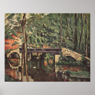 Paul Cézanne Maincy Bridge Classic Landschaft Poster