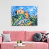 Paul Cezanne "Maison Maria mit Blick auf das Schlo Leinwanddruck (Insitu (Wohnzimmer))