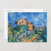 Paul Cezanne "Maison Maria mit Blick auf das Schlo Postkarte (Vorne/Hinten)
