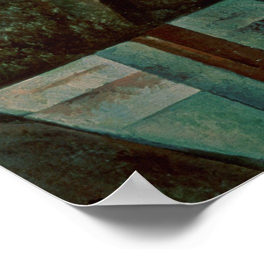 Paul Cezanne | Man Smoking a Pipe Poster (Ecke)