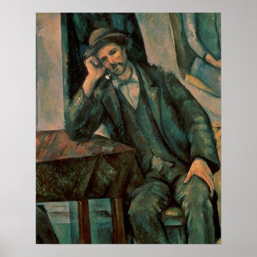 Paul Cezanne | Man Smoking a Pipe Poster (Vorne)