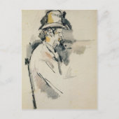 Paul Cezanne - Mann mit einer Pipe Postkarte (Vorderseite)
