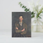 Paul Cezanne | Mann mit Überwaffen, c.1899 Postkarte (Stehend Vorderseite)