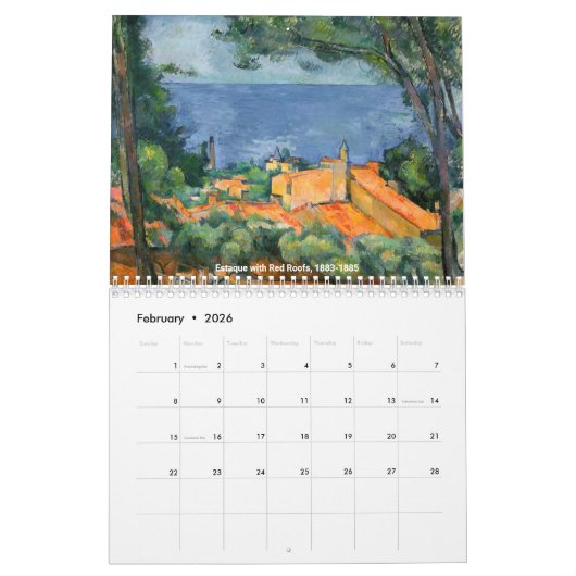 Paul Cezanne Masterpiece Selection Kalender (Feb 2026)