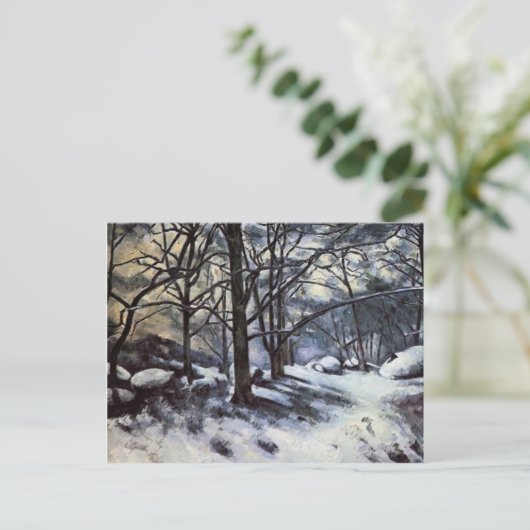 Paul Cezanne - Melting Snow. Fontainbleau Postkarte (Stehend Vorderseite)