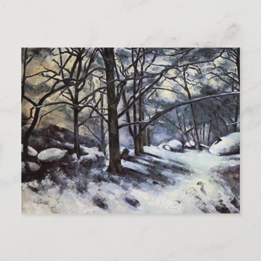 Paul Cezanne - Melting Snow. Fontainbleau Postkarte (Vorderseite)