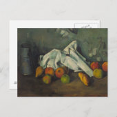 Paul Cezanne - Milk Can and Apples Postkarte (Vorne/Hinten)