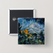 Paul Cezanne - Mont Saint-Victoire & Chateau Noir Button (Vorne & Hinten)