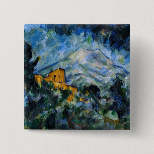Paul Cezanne - Mont Saint-Victoire & Chateau Noir Button