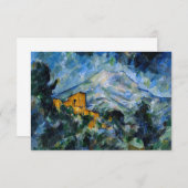 Paul Cezanne - Mont Saint-Victoire & Chateau Noir Dankeskarte (Vorne/Hinten)