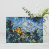 Paul Cezanne - Mont Saint-Victoire & Chateau Noir Einladung (Stehend Vorderseite)