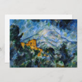 Paul Cezanne - Mont Saint-Victoire & Chateau Noir Einladung (Vorne/Hinten)