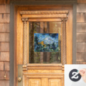 Paul Cezanne - Mont Saint-Victoire & Chateau Noir Fensteraufkleber (Haustür)