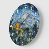 Paul Cezanne - Mont Saint-Victoire & Chateau Noir Große Wanduhr (Winkel)