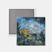 Paul Cezanne - Mont Saint-Victoire & Chateau Noir Magnet (Vorderseite/Rückseite)