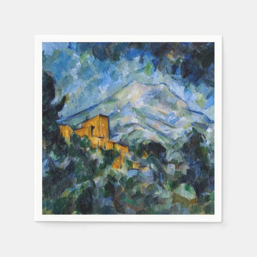 Paul Cezanne - Mont Saint-Victoire & Chateau Noir Serviette (Vorderseite)