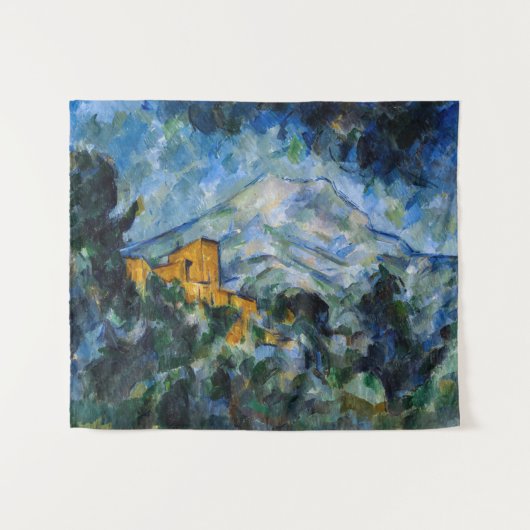 Paul Cezanne - Mont Saint-Victoire & Chateau Noir Wandteppich (Vorderseite (Horizontal))