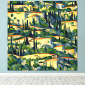 Paul Cézanne - Mont Sainte-Victoire 1887 Style Art Leinwanddruck (Insitu (Holzboden))