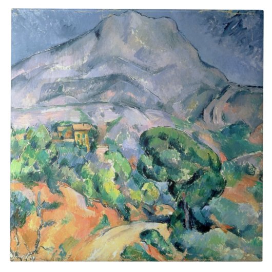 Paul Cezanne | Mont Sainte-Victoire, 1900 Fliese (Vorderseite)
