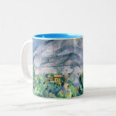 Paul Cezanne | Mont Sainte-Victoire, 1900 Zweifarbige Tasse (Vorderseite Links)