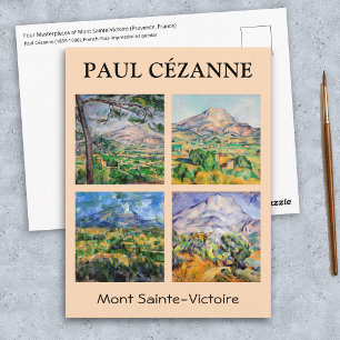 Paul Cezanne - Mont Sainte-Victoire Auswahl Postkarte