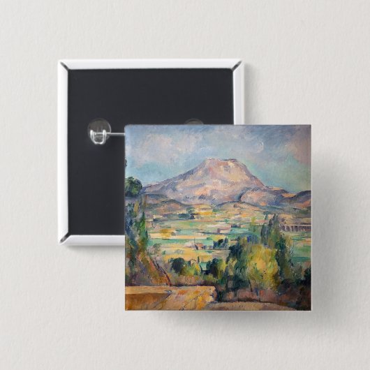 Paul Cezanne - Mont Sainte-Victoire Button (Vorne & Hinten)