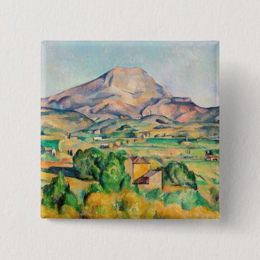 Paul Cezanne - Mont Sainte-Victoire Button (Vorderseite)