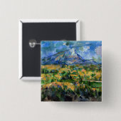 Paul Cezanne - Mont Sainte-Victoire Button (Vorne & Hinten)