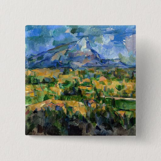 Paul Cezanne - Mont Sainte-Victoire Button (Vorderseite)