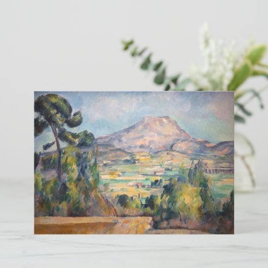 Paul Cezanne - Mont Sainte-Victoire Dankeskarte (Stehend Vorderseite)