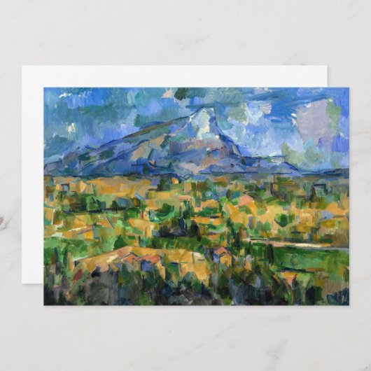 Paul Cezanne - Mont Sainte-Victoire Dankeskarte (Vorne/Hinten)