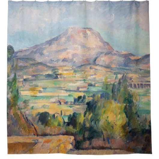 Paul Cezanne - Mont Sainte-Victoire Duschvorhang (Vorderseite)