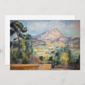 Paul Cezanne - Mont Sainte-Victoire Einladung (Vorne/Hinten)