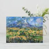 Paul Cezanne - Mont Sainte-Victoire Einladung (Stehend Vorderseite)