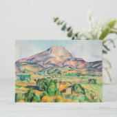 Paul Cezanne - Mont Sainte-Victoire Einladung (Stehend Vorderseite)