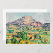 Paul Cezanne - Mont Sainte-Victoire Einladung (Vorne/Hinten)