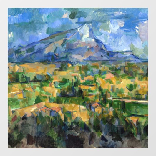 Paul Cezanne - Mont Sainte-Victoire Fensteraufkleber (Blatt)