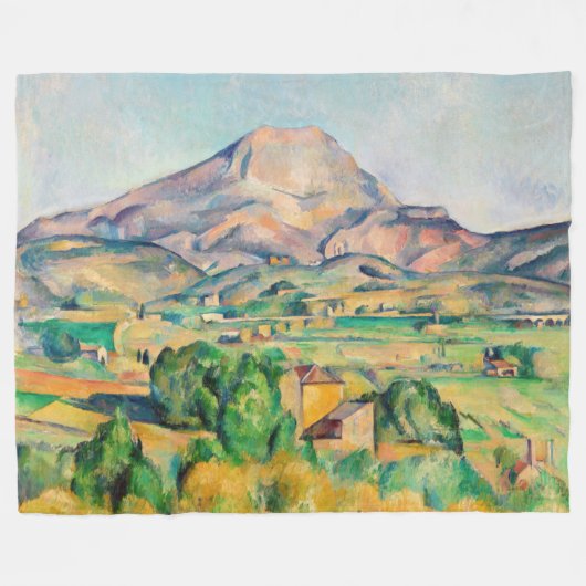 Paul Cezanne - Mont Sainte-Victoire Fleecedecke (Vorderseite (Horizontal))