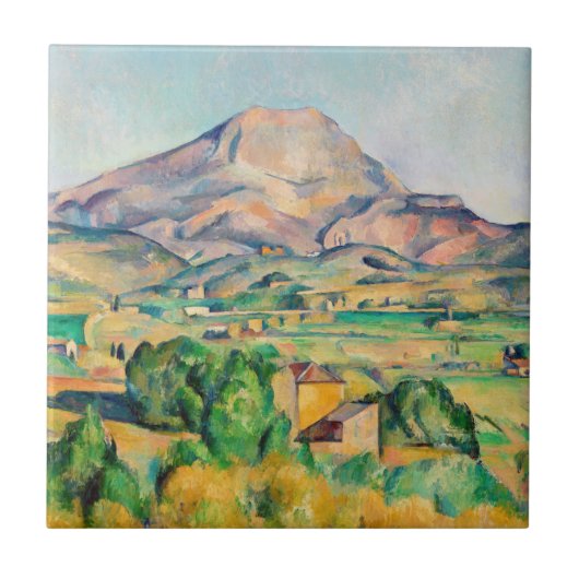 Paul Cezanne - Mont Sainte-Victoire Fliese (Vorderseite)
