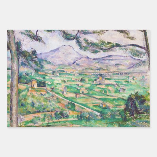 Paul Cezanne, Mont Sainte-Victoire Geschenkpapier Set (Vorderseite 3)