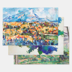 Paul Cezanne, Mont Sainte-Victoire Geschenkpapier Set