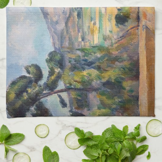 Paul Cezanne - Mont Sainte-Victoire Geschirrtuch (Gefaltet)